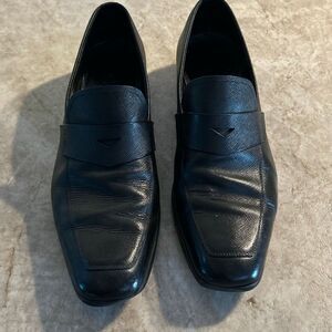 PRADA Saffiano Leather Penny Loafer (Men)